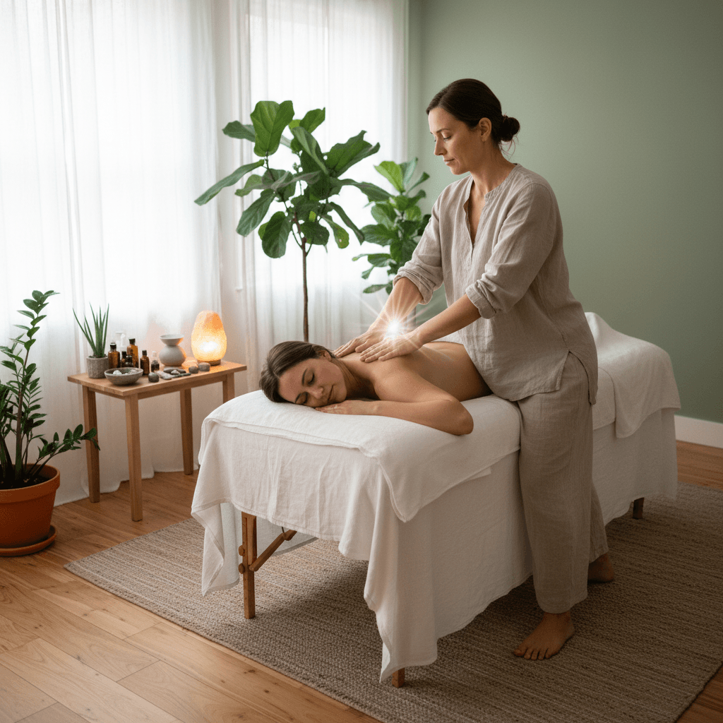 Mariana Santos, terapeuta integrativa especializada em massagem e reiki